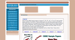 Desktop Screenshot of cbsesamplepapers.cbse.biz