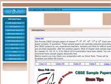Tablet Screenshot of cbsesamplepapers.cbse.biz